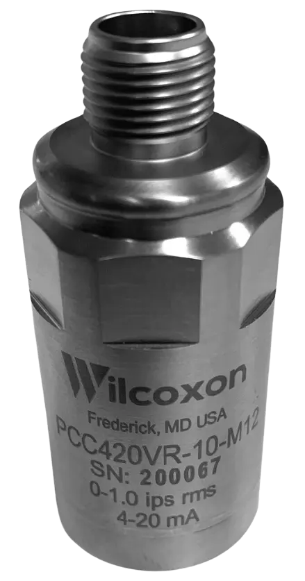 Wilcoxon - PCC420 ( Compact vibration transmitter, 4-20 mA vibration sensor )_PCC420VR-10-M12_Images_PCC420VR-10-M12-vibration-transmitter.webp