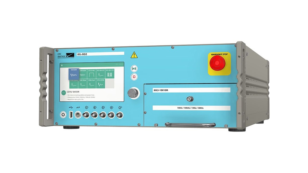 EMC-Partner: MIL-MG3 — Modular Generator for MIL-STD-461 & DO-160